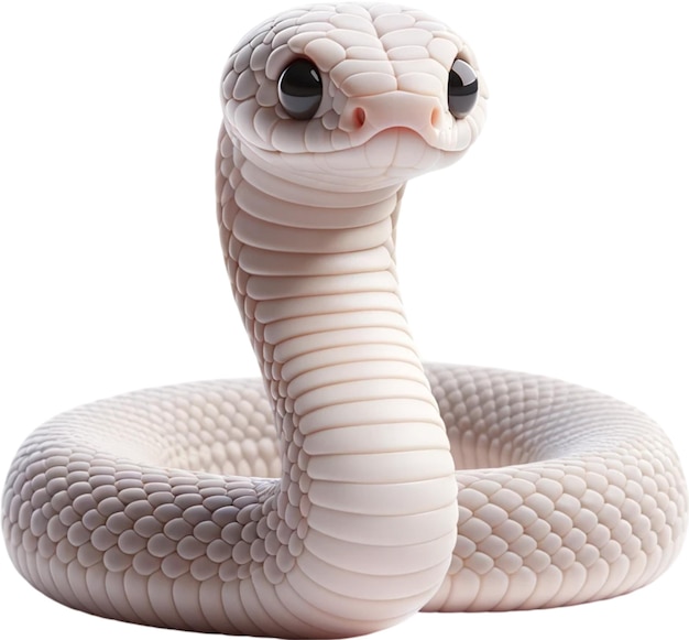 Photo un serpent avec une tête blanche et un œil brun