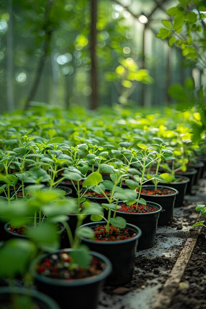 La serre communautaire de la ville cultive la récolte du quartier dans l'entreprise de jardinage local et