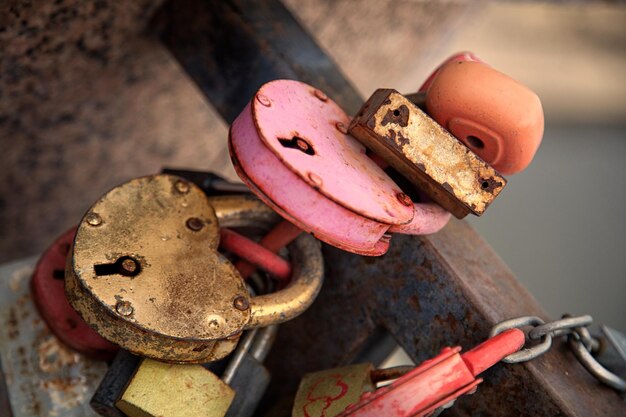 Serrures de coeur pour les amoureux