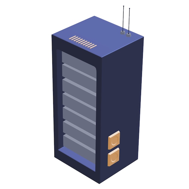 Serveur de réseau de données dans l'armoire Test de diagnostic dans la technologie de la salle informatique