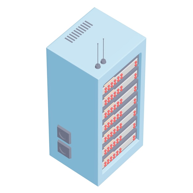 Serveur de réseau de données dans l'armoire Test de diagnostic dans la technologie de la salle informatique