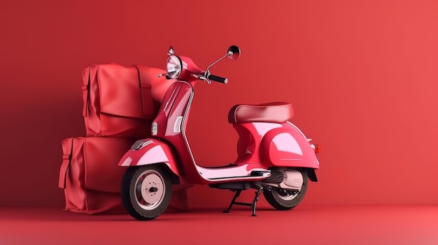 Service de livraison rapide de scooter AI générative