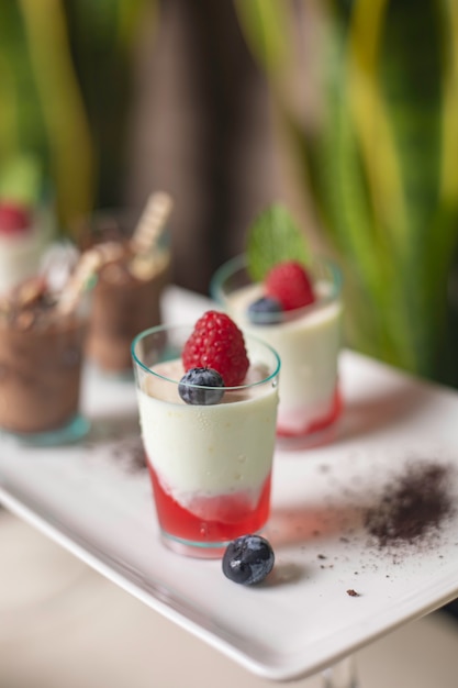 service de traiteur sucré au restaurant