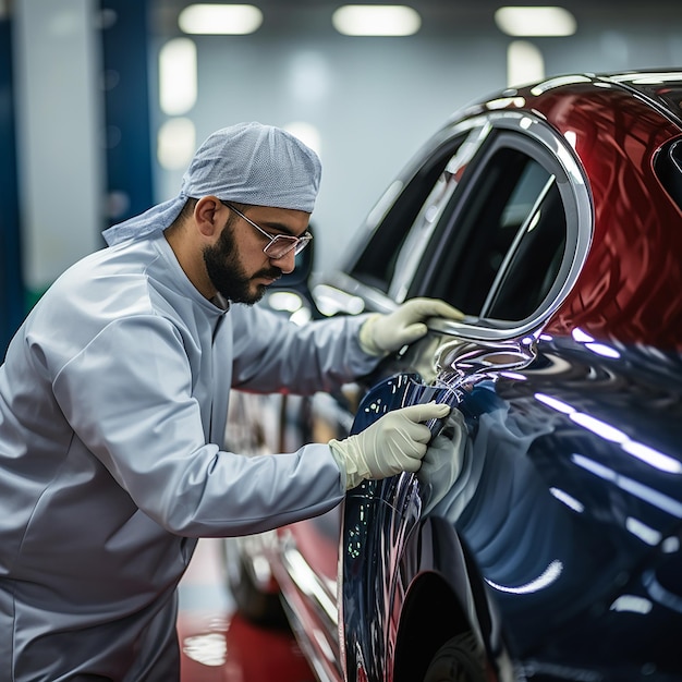 Photo services de peinture de carrosserie de qualité