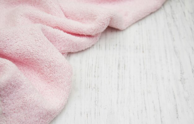 Serviette de bain rose