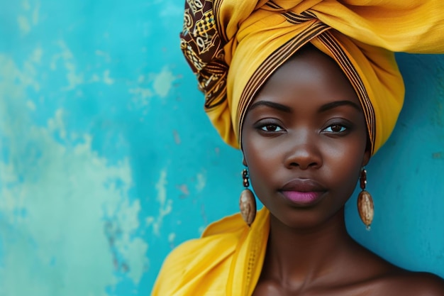 Photo la serviette de femme africaine génère ai