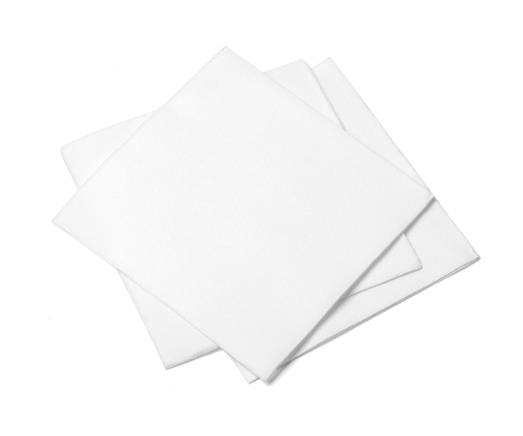 Photo serviette isolée sur blanc