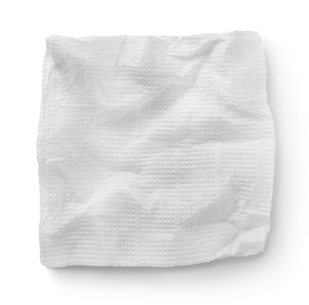Serviettes en papier isolés sur fond blanc