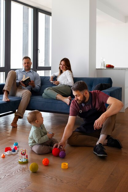 Serviteur de l'homme s'occuper de la