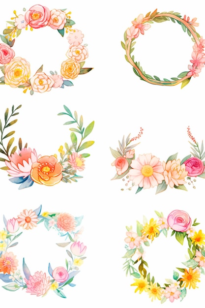 Set d'art clip de l'heure du thé capricieux Coupes de thé Cupcakes Fleurs et accessoires