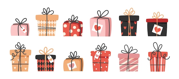 Set de boîtes cadeaux pour la Saint-Valentin