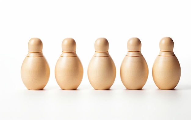 Set de bowling de jouet isolé pour jouer à l'intérieur sur fond blanc