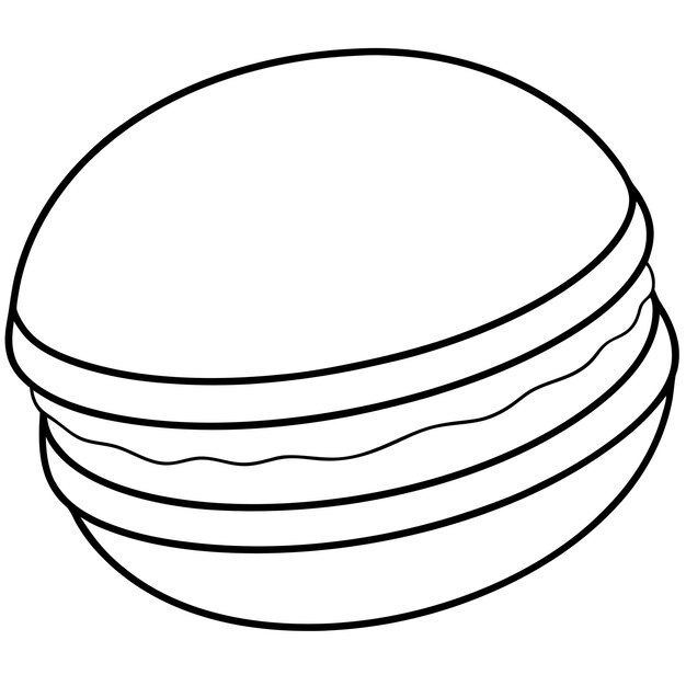 Set d'icônes de bonbons amusants pour enfants à colorier et à imprimer