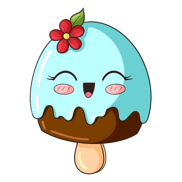 Set d'illustrations du dessert Kawaii