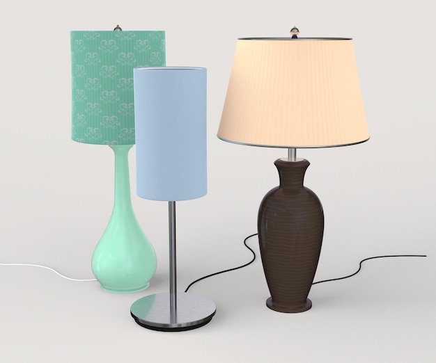 Set de lampes de bureau