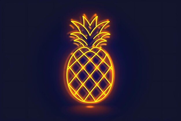 Photo set de simple ananas 8 bits pixel avec des feuilles et des pointes et diag jeu actif t-shirt concept art