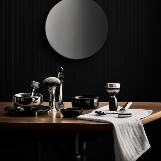 set de table noir