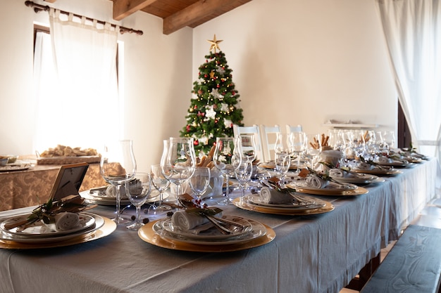 Set de table pour le jour de Noël