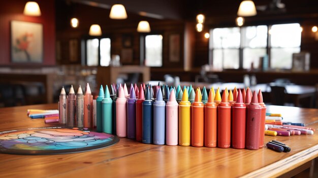 Photo sets de crayons de couleur