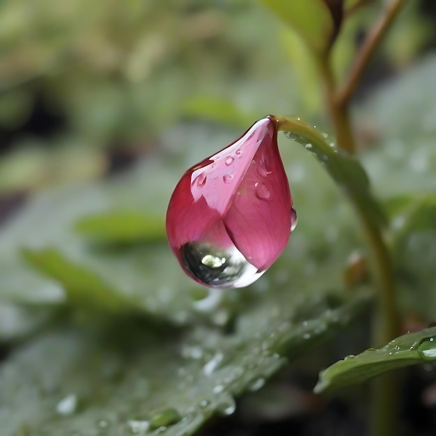 Photo une seule goutte de pluie marque un tournant significatif.