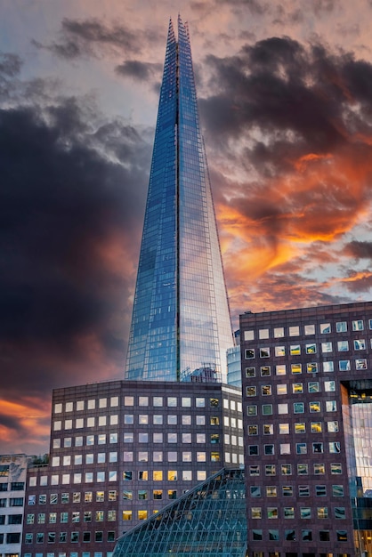 Le shard building et Riverside à Londres, Royaume-Uni