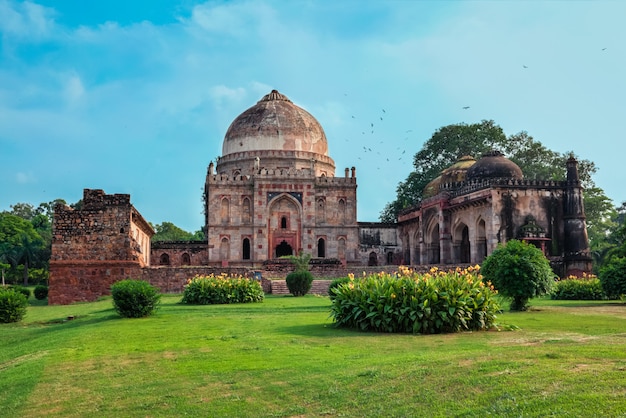 Sheesh Gumbad tombeau dans Lodi Gardens city park à Delhi, Inde