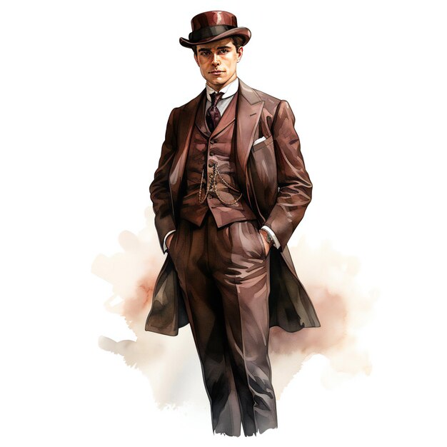 Sherlock Holmes homme victorien mode vieux gentlemen personnage