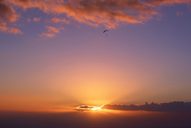 Shilouette au coucher du soleil