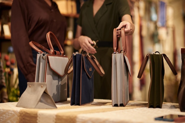 Shopping Assistant montrant des sacs