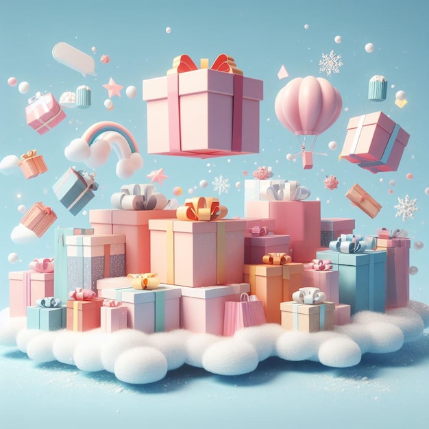 Shopping extravagant de vacances Cyber lundi offres ventes saisonnières réductions et cadeaux de Noël Savi