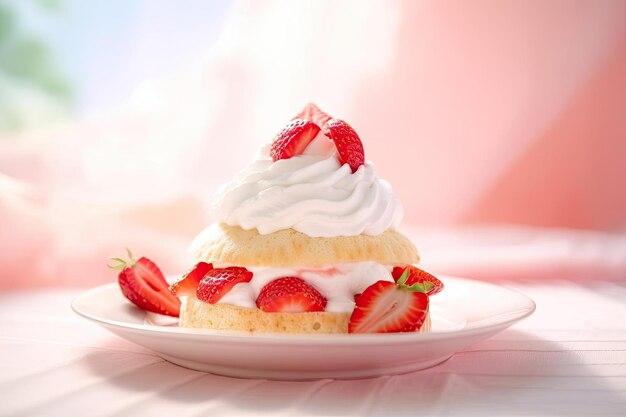 Shortcake estival aux fraises