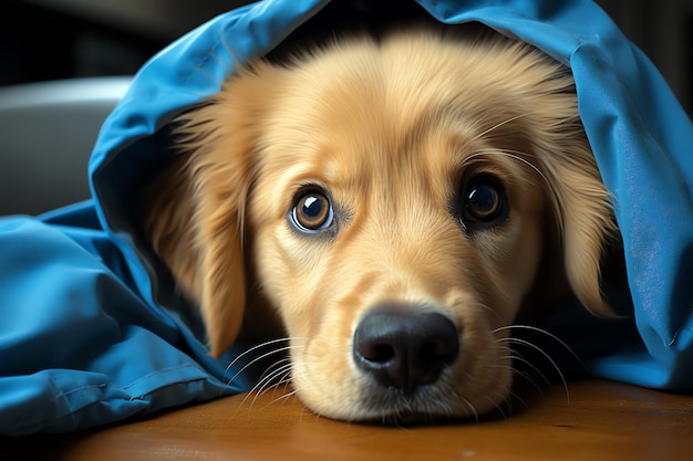 Si mignon chiot généré par l'IA