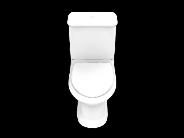 Siège isolé toilettes placard toilettes salle de bains wc porcelaine illustration 3d