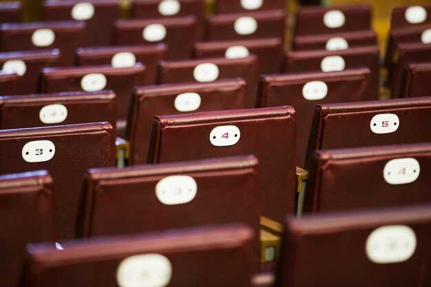 Photo sièges dans l'auditorium