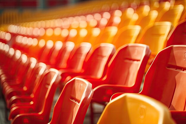 sièges de stade à faible profondeur