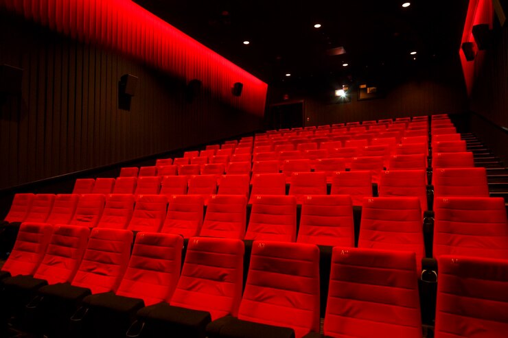 Photo des sièges vides au cinéma