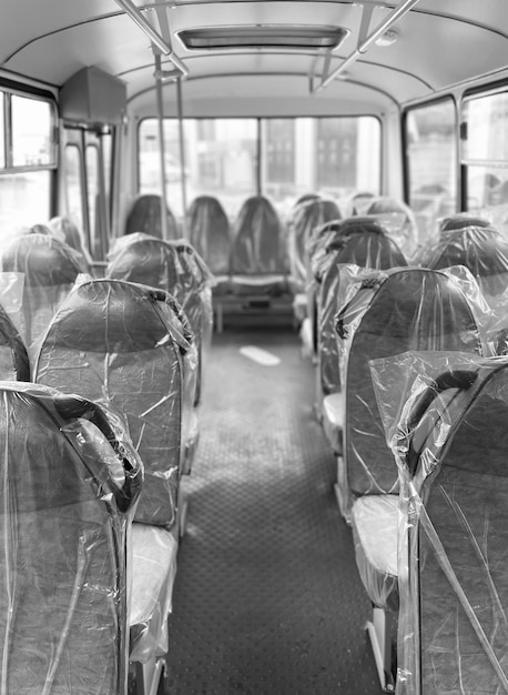 Photo sièges vides dans le bus