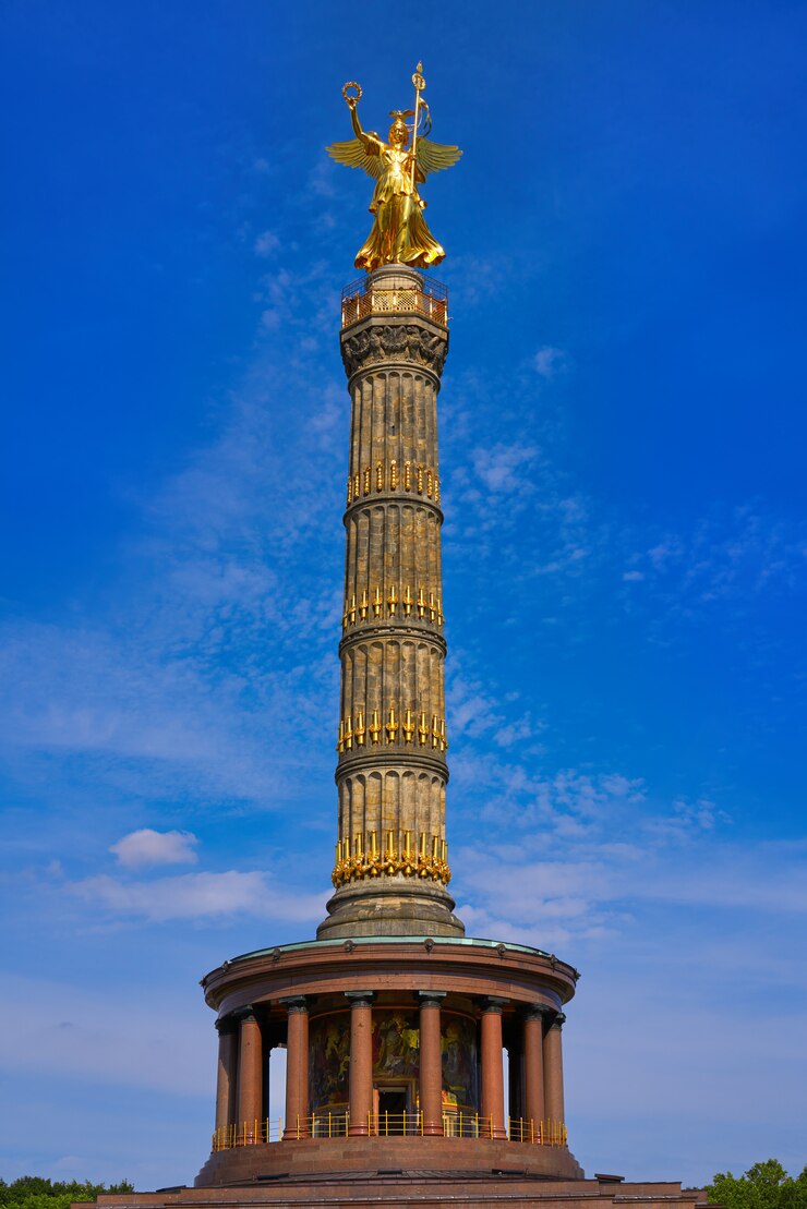 Photo siegessaule colonne à berlin en allemagne