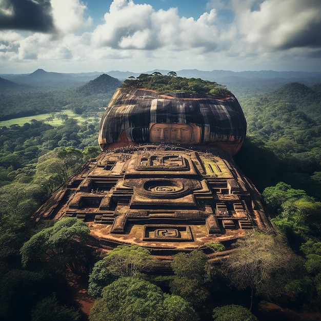 Sigiriya Sri Lanka Vue emblématique