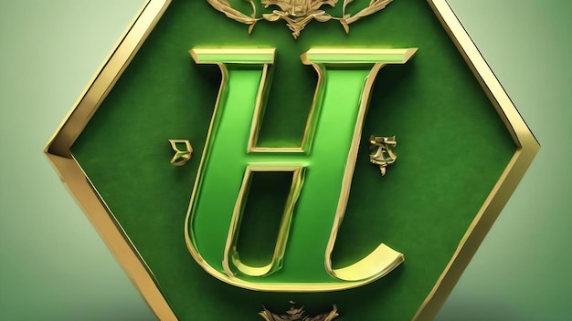 Signe bêta lettre bêta alphabet grec symbole hexagone vert