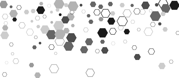 Signe de cellule ou icône de mosaïque de raster hexagonal à hexagone Gradation