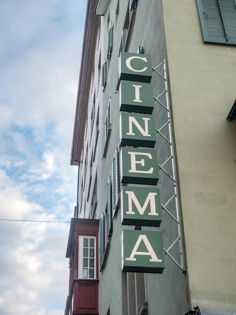 Signe de cinéma à Zurich