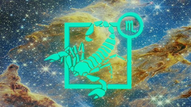 Signe du zodiaque Scorpion Horoscope Vol spatial à travers la constellation