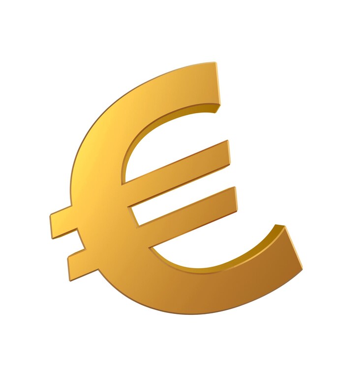Photo signe euro or