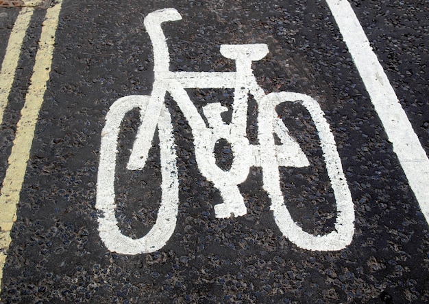 Signe de piste cyclable