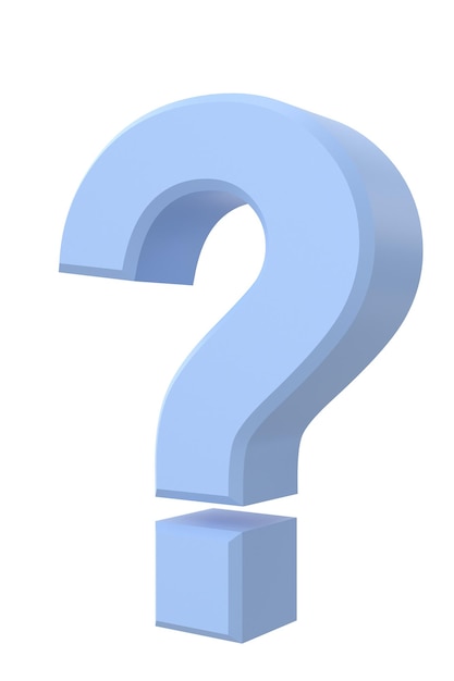 Signe de point d'interrogation Point d'interrogation 3D