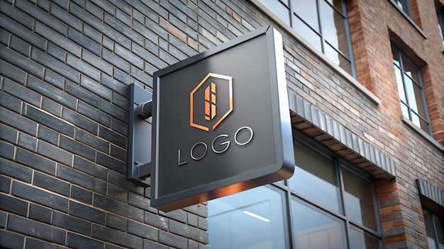 un signe pour une entreprise appelé le logo pour le logo de l'entreprise