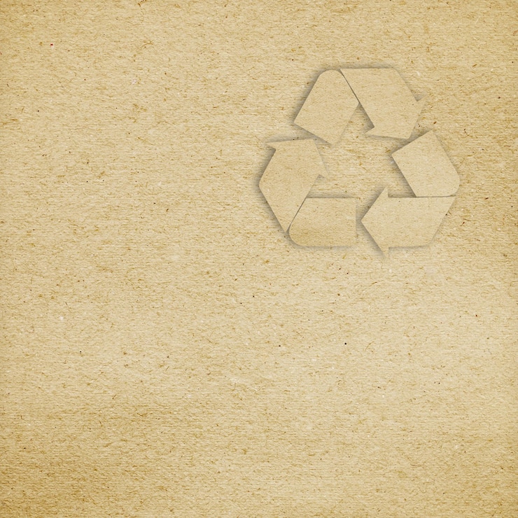 Photo signe de recyclage sur le mur