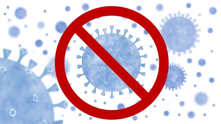 Photo signer attention coronavirus. arrêtez l'épidémie de covid-19