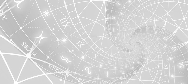 Signes du zodiaque Horoscope fond Concept pour la fantaisie et le mystère